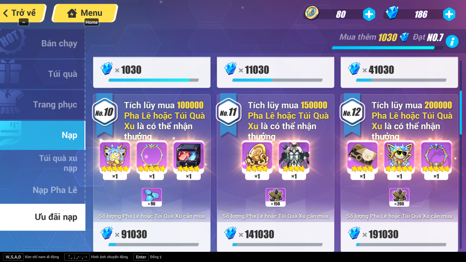 Gói 990 Bchips Honkai Impact