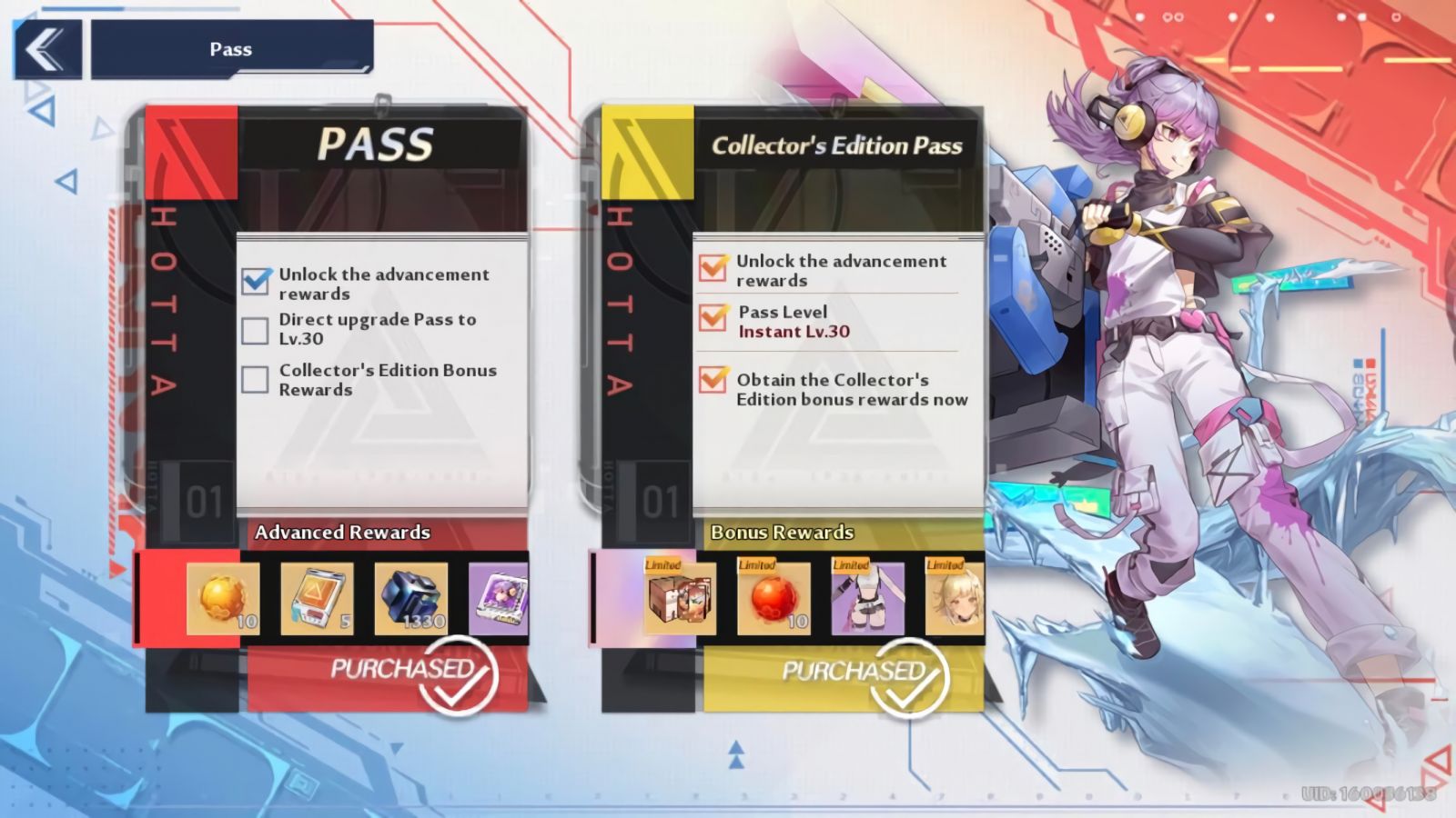 [Tower of Fantasy] Gói nạp Battle Pass Thường